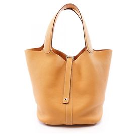Hermès Bolso Hermes Picotin Lock GM Natural Sable
