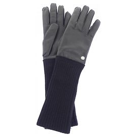Hermès Luvas de cashmere pretas Hermes