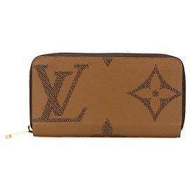 Carteira Zippy Long Louis Vuitton Monogram Giant Reverse