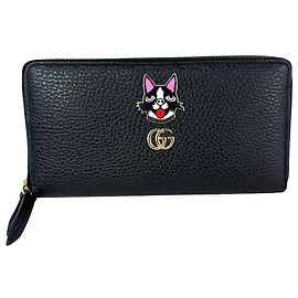 Portafoglio Gucci GG Black Marmont Bosco Continental con Cerniera