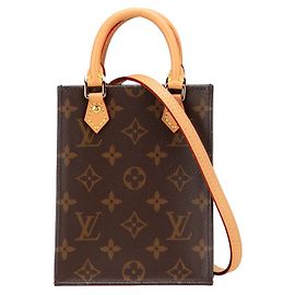 Louis Vuitton Petit Sac Plat Monogram Shoulder Bag