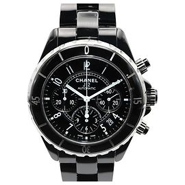 Relógio Chanel J12 Chronograph em cerâmica preta