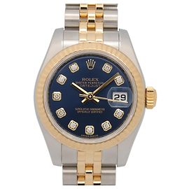 Rolex Datejust Armbanduhr aus 18K Gelbgold und Edelstahl