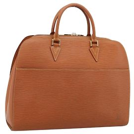 Borsa a mano LOUIS VUITTON Epi Sorbonne Brown M54513 LV Auth ep16216A