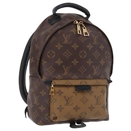 LOUIS VUITTON Monogram Reverse Palm Springs PM Rucksack M43116 LV Auth ka6320V