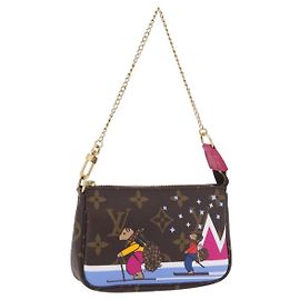 LOUIS VUITTON Ski Bear Mini Pochette Accessoires Pouch M67769 LV Auth ka6379M
