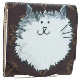 LOUIS VUITTON Catgram Grace Scoddington Notepad Pouch GI1392 LV Auth gh2365SAM