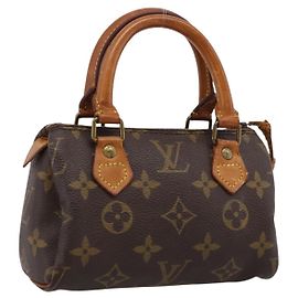 LOUIS VUITTON Monogram Mini Speedy Hand Bag M41534 LV Auth ep16208