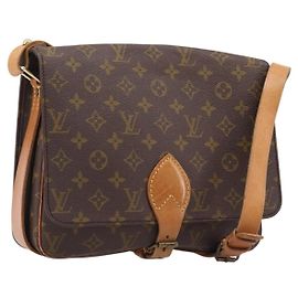 LOUIS VUITTON Monogram Cartouchiere GM Shoulder Bag M51252 LV Auth 203287A