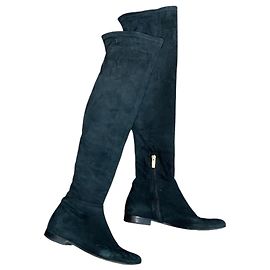 Cuissardes Jimmy Choo noires T.36,5