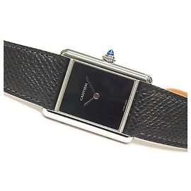 CARTIER Tank Must Uhr LM Quarz schwarz WSTA0108 Damen