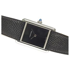 Reloj CARTIER Tank Must LM quartz negro WSTA0108 para mujer