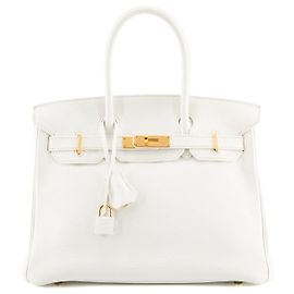 HERMÈS - Borsa a mano Hermès Birkin 30 in pelle togo bianca
