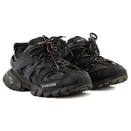 BALENCIAGA - Sneakers Track Balenciaga en toile et cuir noir (T38)