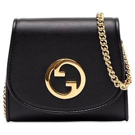 Bolso bandolera Blondie Gucci Medium de piel de becerro negra con cadena