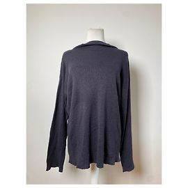 Camisola de linho Vintage Issey Miyake Dark Navy M