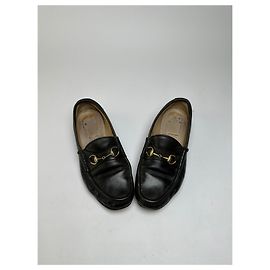 Mocassini Horsebit in pelle Gucci Vintage Neri c. fine anni '90 EU37