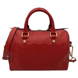 Louis Vuitton Speedy Bandoulière Couro Empreinte Vermelho
