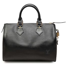 Louis Vuitton Epi Speedy 25 Boston Tasche Schwarz