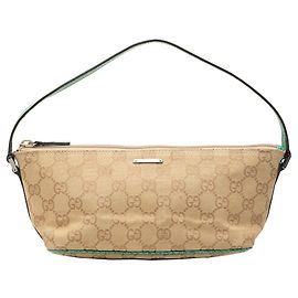 Borsa a tracolla Gucci GG Canvas Boat Beige