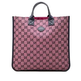 Saco Tote Gucci Kids GG Canvas Rosa