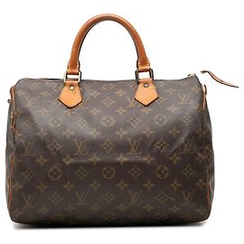 Louis Vuitton Monogram Speedy 30 Boston Tasche Braun