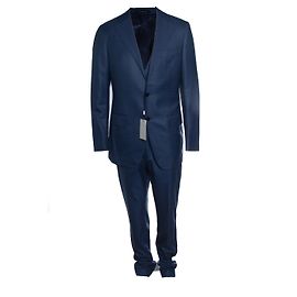 Autre Marque Suitsupply, traje de tres piezas Lazio azul medio