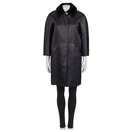 Louis Vuitton schwarzer Seidenmantel FR 36 / S gebraucht