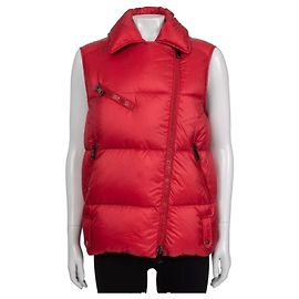 Colete acolchoado Moncler vermelho - Tamanho M usado