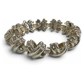 Autre Marque Tiffany Vintage SV925 Signature Link X Motif Bracelet