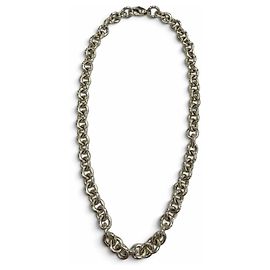 Autre Marque Collier Choker Tiffany 925 Round Link Circle Donut Chain