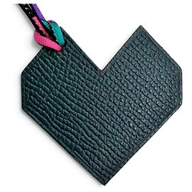 Hermès HERMES Petit H Heart Charm Bolso de piel