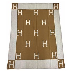 Hermès Hermes Avalon Plaid Wool Cashmere Blanket