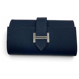 Hermès Portallaves Hermes Bearn de piel Epsom