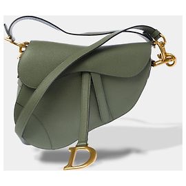 Autre Marque DIOR Saddle Tasche aus grünem Leder - 103952