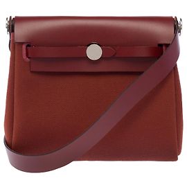 Hermès Bolsa HERMES Herbag em Lona Vermelha - 103958