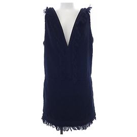 Vestido Chanel preto de tecido tamanho 36