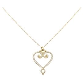 Tiffany & Co Colar Tiffany Goldoni Heart em ouro amarelo Au750