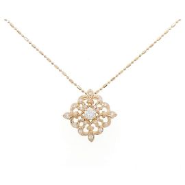 Autre Marque Collar de oro rosa Au750 y diamantes