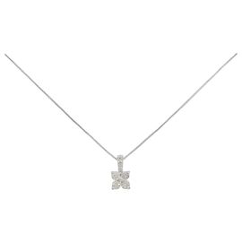 Autre Marque Halskette aus Au750 Weißgold und Diamanten