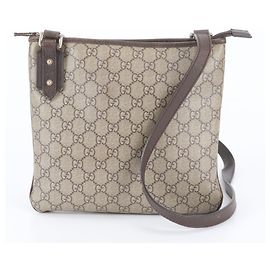 Gucci GG Supreme Leather Shoulder Bag