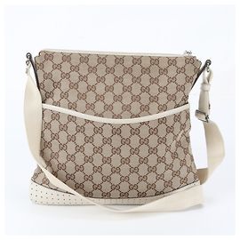 Borsa a tracolla Gucci GG Canvas Leather