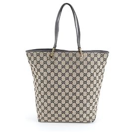 Gucci GG Canvas Leder Tote Bag