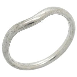 Autre Marque Anillo Alianza Curva de Platino Tiffany & Co.