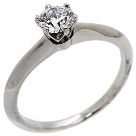 Autre Marque Anel Solitário de Platina Tiffany & Co.