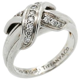 Autre Marque Tiffany & Co. 18K White Gold Diamond Band Ring