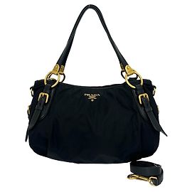 Sac à bandoulière 2 voies Prada en Black