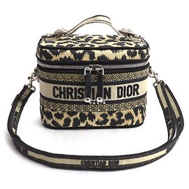 Christian Dior Dior Vanity Small Travel Leopard 2-Way Schultertasche