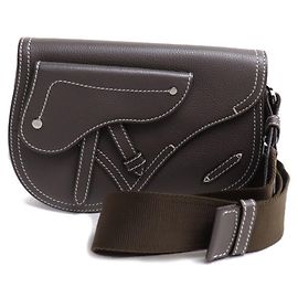 Christian Dior Saddle Body Bag in Brown/Gray