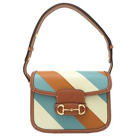 Bolso de hombro de piel multicolor Gucci Horsebit 1955